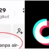 Viral Tren Hujan Tanpa Air di Bio TikTok/ Kolase TikTok @penti911 dan Logo TikTok