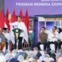 Jokowi Berharap Debat Kelima Lebih Substansial dan Tidak Menyerang Personal Presiden Jokowi saat memberikan sambutan dalam kunjungan kerjanya ke acara PNM di Soreang, Kabupaten Bandung, Sabtu (3/2/2024).