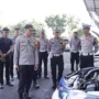 Jelang Pemilu 2024, Kapolres Banjar AKBP Danny Yulianto mengecek kendaraan dinas Satlantas Polres Banjar, Selasa 6 Februari 2024.