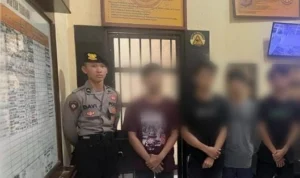 Satnarkoba Polres Banjar Ungkap Peredaran Obat-obatan Terlarang ara tersangka obat-obatan terlarang dibekuk Satnarkoba Polres Banjar Polda Jabar awal pekan ini. (Istimewa)