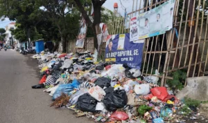 Tumpukan Sampah di Kabupaten Bandung Meningkat, DPRD Dorong Pengelolaan di Tingkat Kecamatan Beberapa sampah yang berada di ruas jalan Gading Tutuka, Katapang, Ciparay yang terlihat berada di pinggir jalan raya. Foto Agi Jabar Ekspres