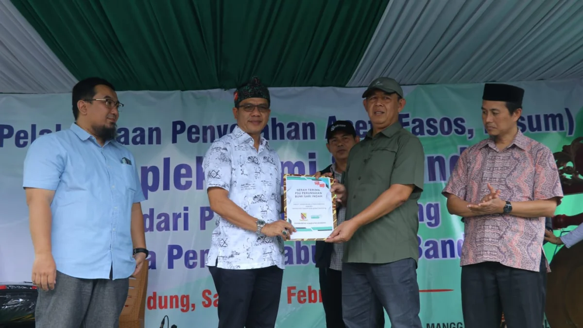 Aset Fasos dan Fasum BSI dan Baleendah Permai Diserahkan, Bupati Bandung: Sudah Bisa Mendapatkan Rp100 Juta dari PSPKB