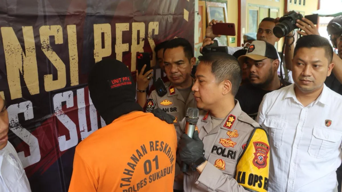 EM (baju tahanan), oknum Kepsek SD di Kabupaten Sukabumi yang harus merasakan bui karena melecehkan murid sendirinya.