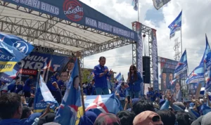 Kampanye Akbar partai Demokrat. Foto : Sandika Fadilah/Jabarekspres.com