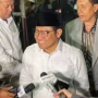 Calon Wakil Presiden (Cawapres) dari nomor urut 1, Muhaimin Iskandar atau lebih dikenal dengan Cak Imin saat memberikan keterangan usai menghadiri kegiatan Istighosah Kubro bersama 1111 Kyai se-Jawa Barat di Hotel Sutan Raja, Soreang, Kabupaten Bandung, Rabu (7/2/2024). Foto Agi Jabar Ekspres