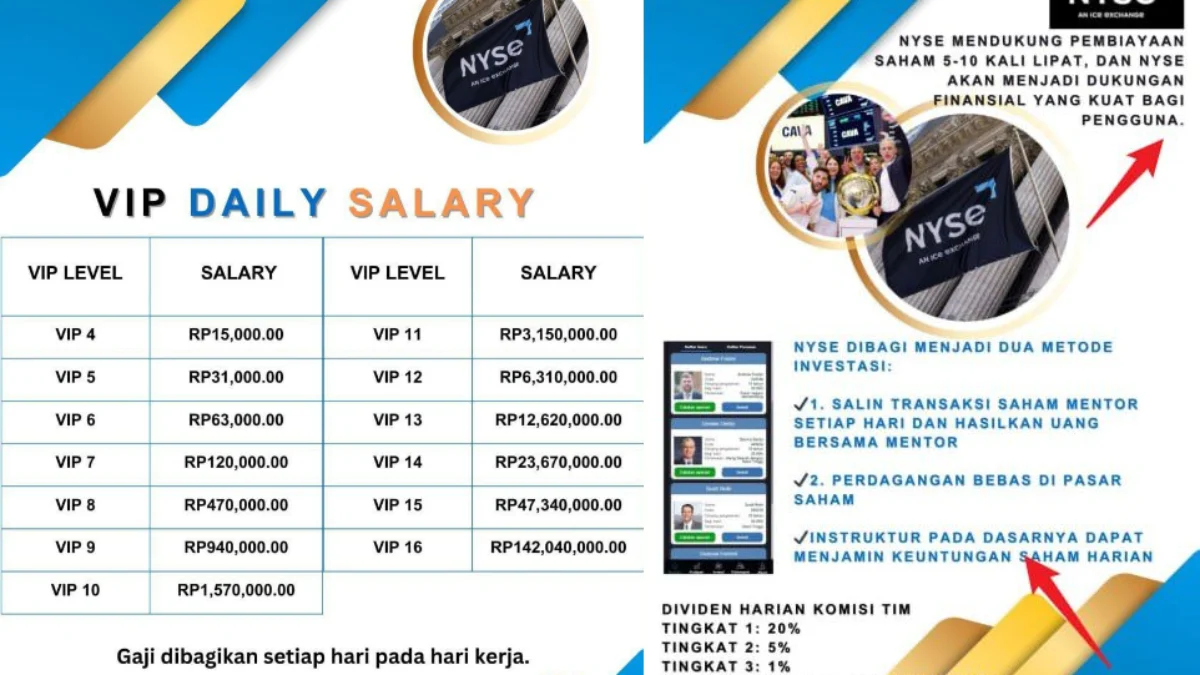Aplikasi NYSE Saham Penghasil Uang Penipuan? Ini Penjelasannya Aplikasi NYSE Saham Penghasil Uang Penipuan? Ini Penjelasannya