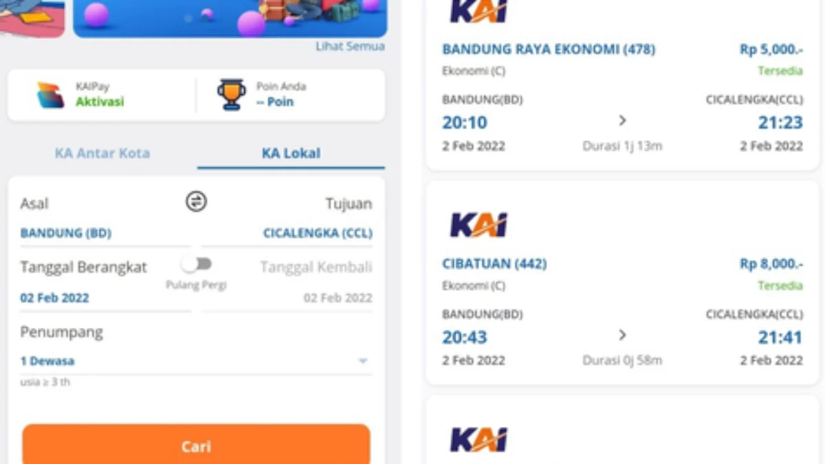 Cara Pesan Tiket Kereta Api Online Terbaru 2024