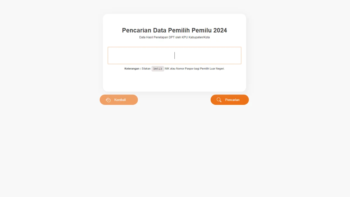 Link dan Cara Cek DPT Online Pemilu 2024