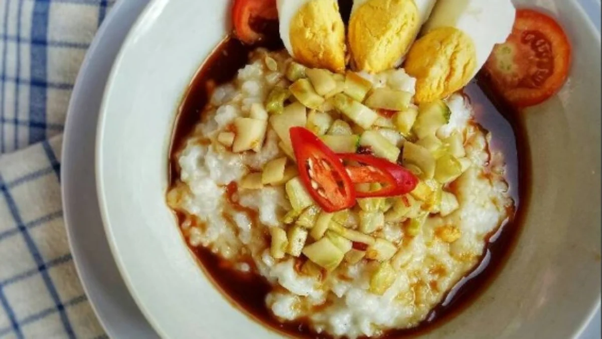 Salah satu menu aneka bubur untuk buka puasa.