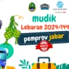 Mudik Gratis Dishub Jabar 2024 yang masih ada kuota ke beberapa tujuan.