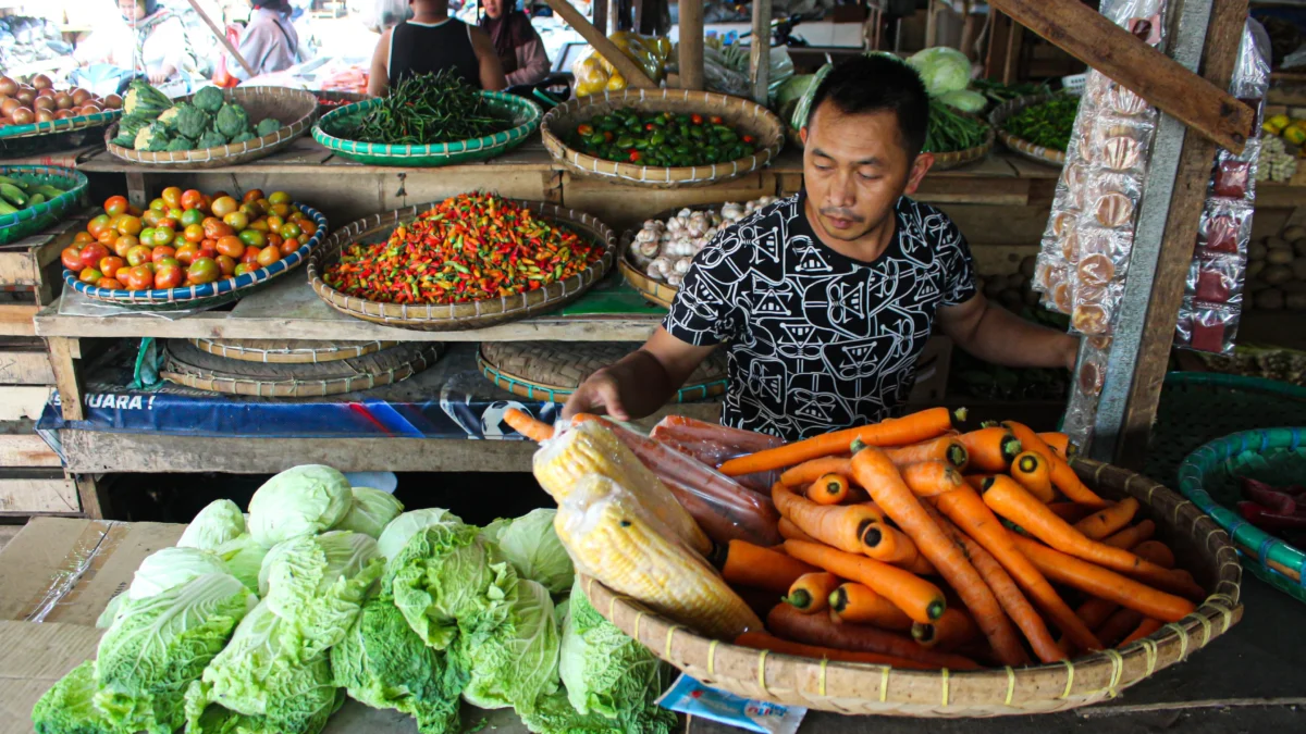 Doc. Ilustrasi Stok Komoditas Holtikultura di Pasar (Foto:Pandu Muslim)