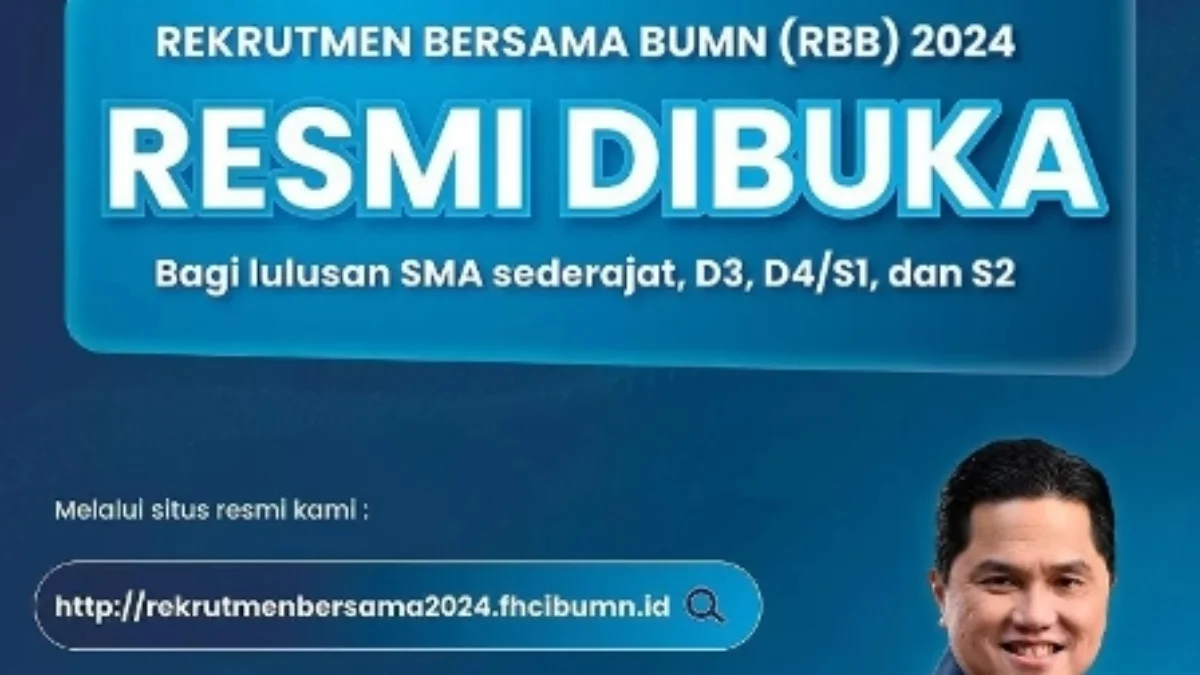 Rekrutmen Bersama BUMN 2024 Telah Dibuka! Ini Link dan Syaratnya yang Harus Diperhatikan Jangan Sampai Salah 