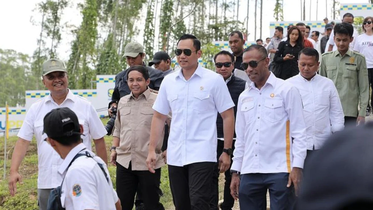 Kunjungan perdana Menteri ATR/BPN Agus Harimurti Yudhoyono ke IKN (Instagram: agustudhoyoni)