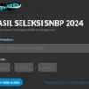 Laman Utama Cek Hasil Pengumuman SNBP 2024/ Tangkap Layar Laman SNPMB