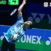 Potret Chico Aura Dwi Wardoyo dalam pertandingan French open 2024 ( Instagram badminton.ina)