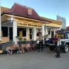 9 remaja yang kedapatan konvoi kendaran bermotor saat diamankan di Mapolres Sukabumi Kota, Dok Humas Polres Sukabumi kota.