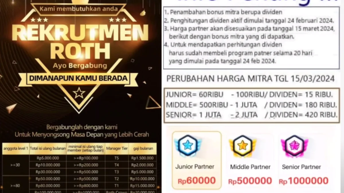 Peringatan! Aplikasi Roth AI Sudah Mengeluarkan Gejala Scam, Segera Tarik Uangmu