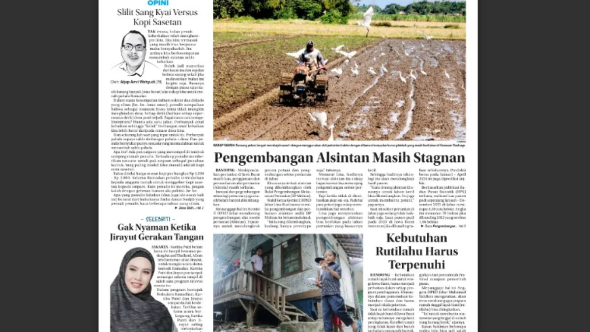 Epaper Jabar Ekspres 18 Maret 2024