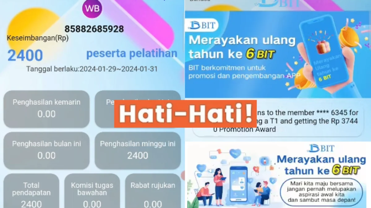 Fakta Terbaru Aplikasi Penghasil Uang BIT Akhirnya Scam