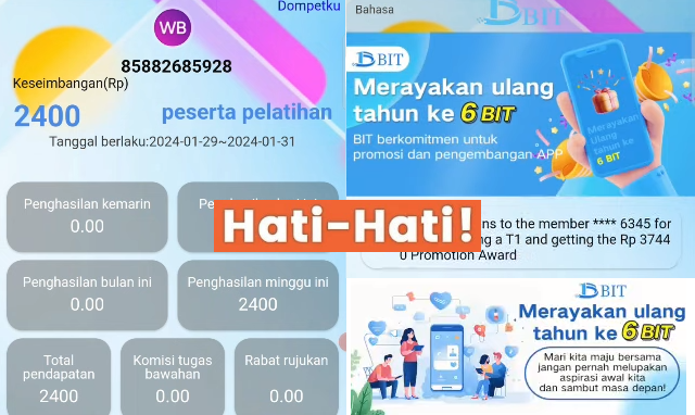 Fakta Terbaru Aplikasi Penghasil Uang BIT Akhirnya Scam – jabarekspres.com