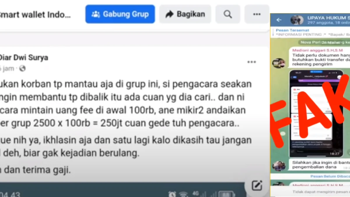 Waspadalah! Korban Smart Wallet Dijebak Lagi oleh Grup Palsu mengatasnamakan Bionda Anggari BAP Law Office Grup Palsu Smart Wallet mengatasnamakan Bionda Anggari BAP Law Office