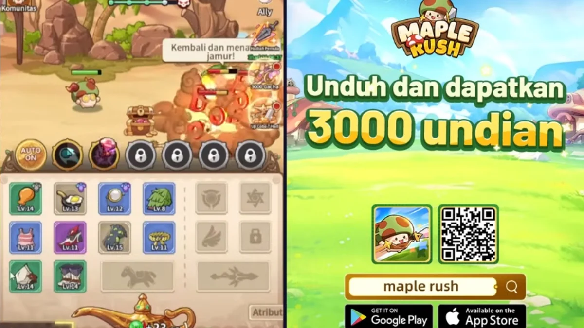 Game Maple Rush atau Game Jamur yang Cocok Buat Para Penyantui