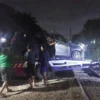 Minibus tertabrak KRL di Bogor/Foto: Dok Polisi/