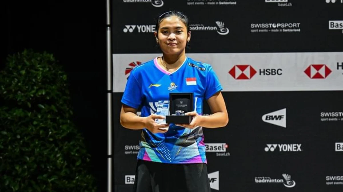 Gregoria Raih Runner Up Swiss Open 2024 Setelah Lakoni Laga Ketat Lawan Spanyol Gregoria Mariska Tunjung membawa gelar runner up Swiss open 2024 (Instagram: badminton.ina)