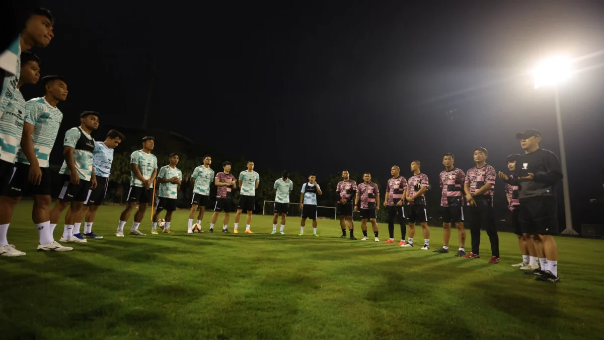 Timnas Indonesia sedang latihan tertutup jelang kontra Vietnam/ Foto: Dok PSSI/