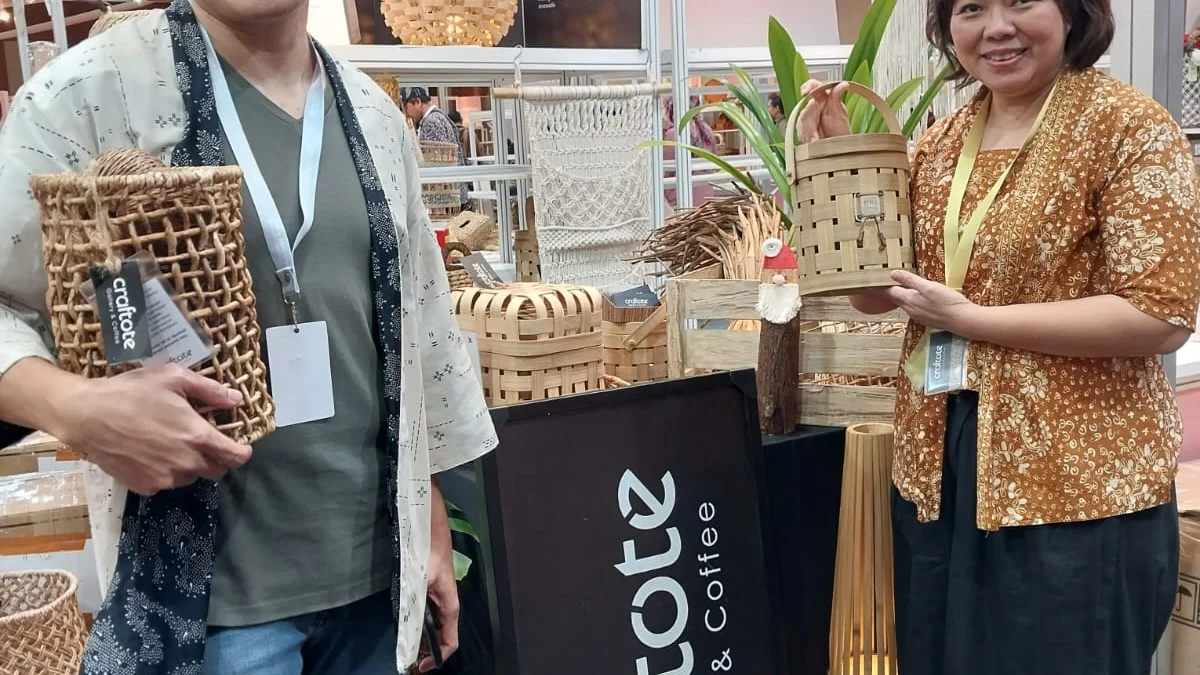 Produk Anyaman Dapatkan Peluang Business Matching Di UMKM EXPO(RT) BRILIANPRENEUR 2023