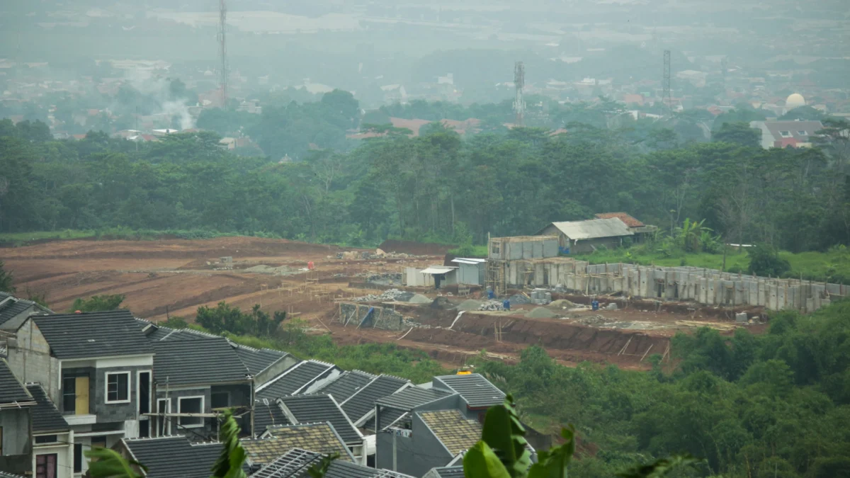 Ilustrasi permukiman di area perbukitan Kota Bandung (Pandu Muslim)