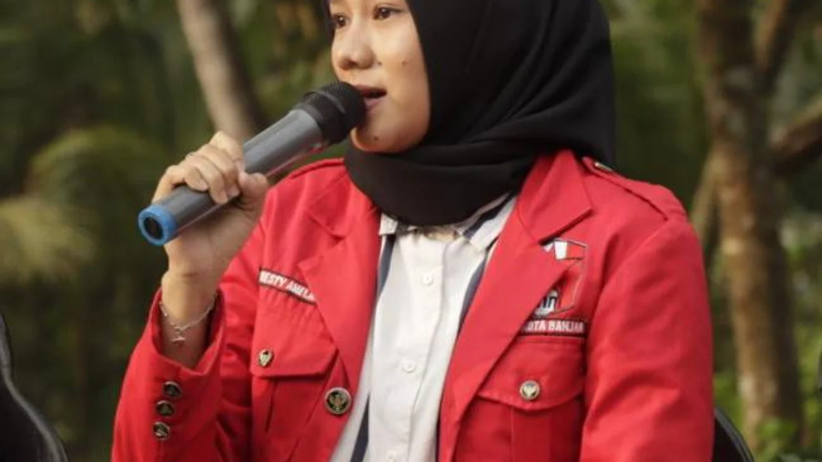 Ketua DPC GMNI Kota Banjar, Kresty Amelania.