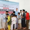 .Puluhan Pejuang Prabowo- Gibran Kabupaten Bandung, gelar syukuran, berdoa bersama, santuan, dan buka bersama dengan puluhan anak yatim / Istimewa