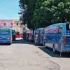 Ilustrasi: Sejumlah bus antarkota di Terminal Baranangsiang, Kota Bogor.