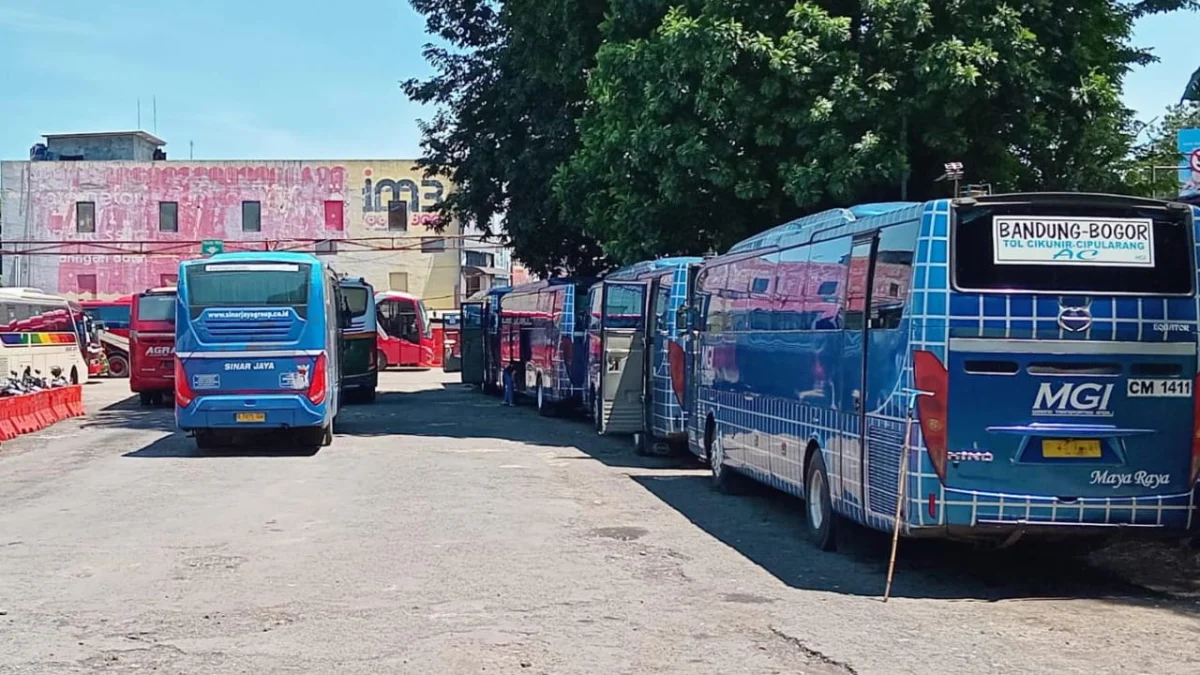Ilustrasi: Sejumlah bus antarkota di Terminal Baranangsiang, Kota Bogor.