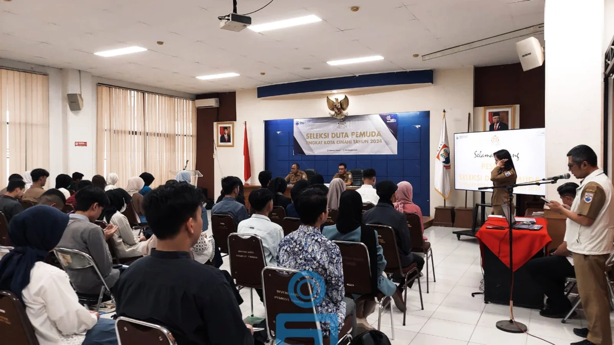 Peserta seleksi Duta Pemuda Cimahi yang bertempat di Aula Gedung B Pemkot Cimahi.