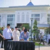 Wali Kota Bogor, Bima Arya saat meresmikan Masjid Agung Al Isra Kota Bogor, Kamis (28/3).