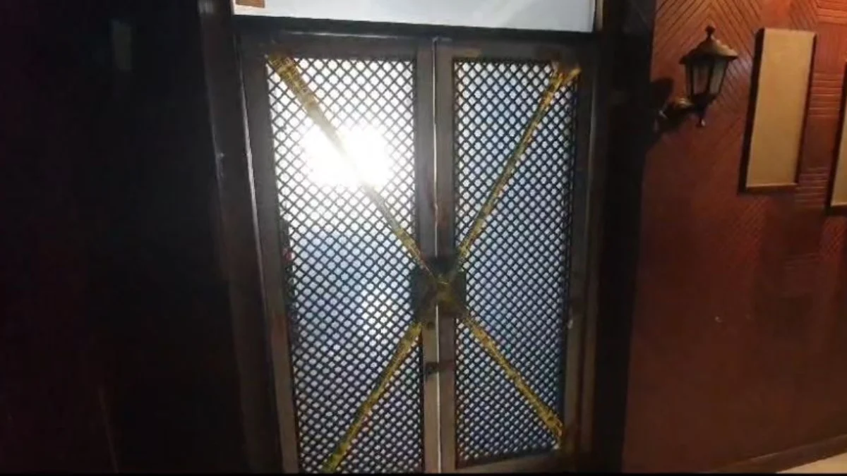 Bagunan Panti Pijet di Capitol Sukabumi yang disegel Polisi. Riki Achmad/Jabar Ekspres