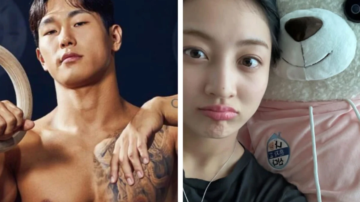 Kolase foto Jihyo dan Yung Sung Bin