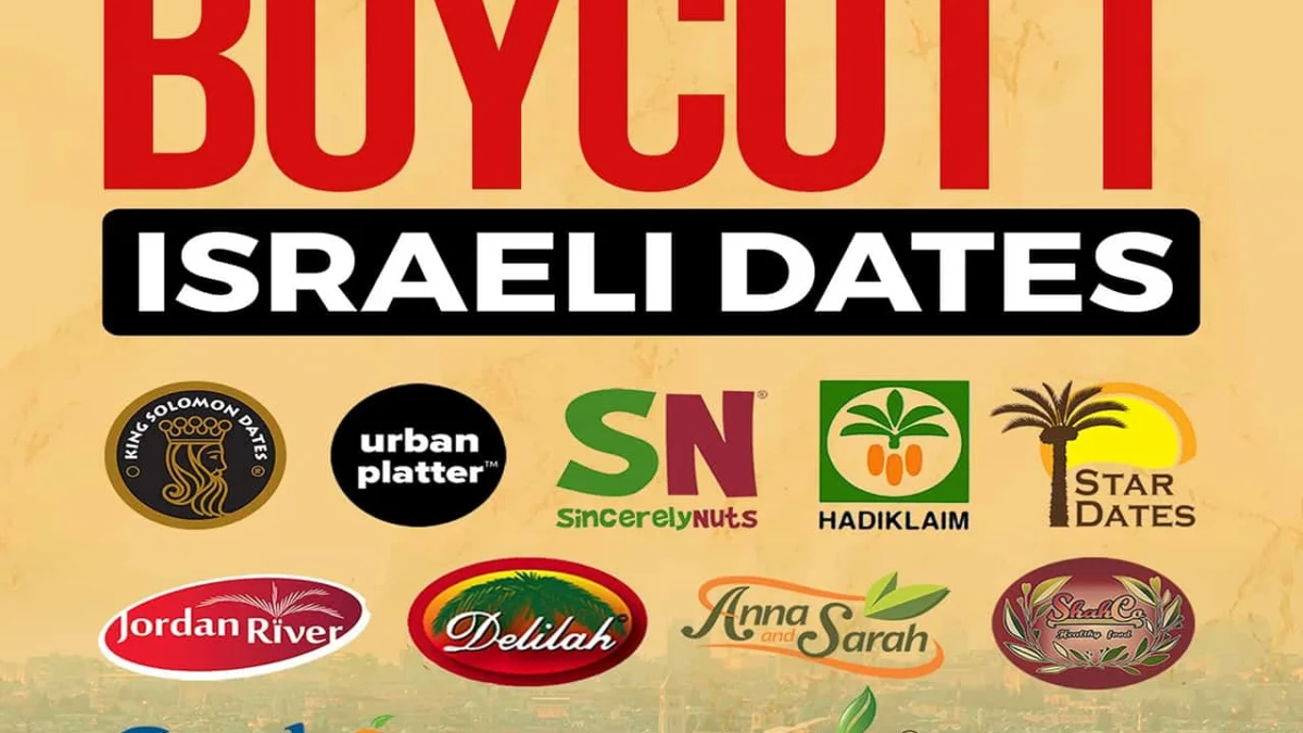 Daftar 25 Kurma Israel dan Mereknya yang Diboikot
