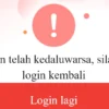 Peringatan dari aplikasi penghasil uang CCS Compleo yang mengalami kendala log ini hari ini.