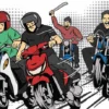Ilustrasi: Penyerangan seseorang di Soreang, Kabupaten Bandung, oleh sekelompok geng motor.