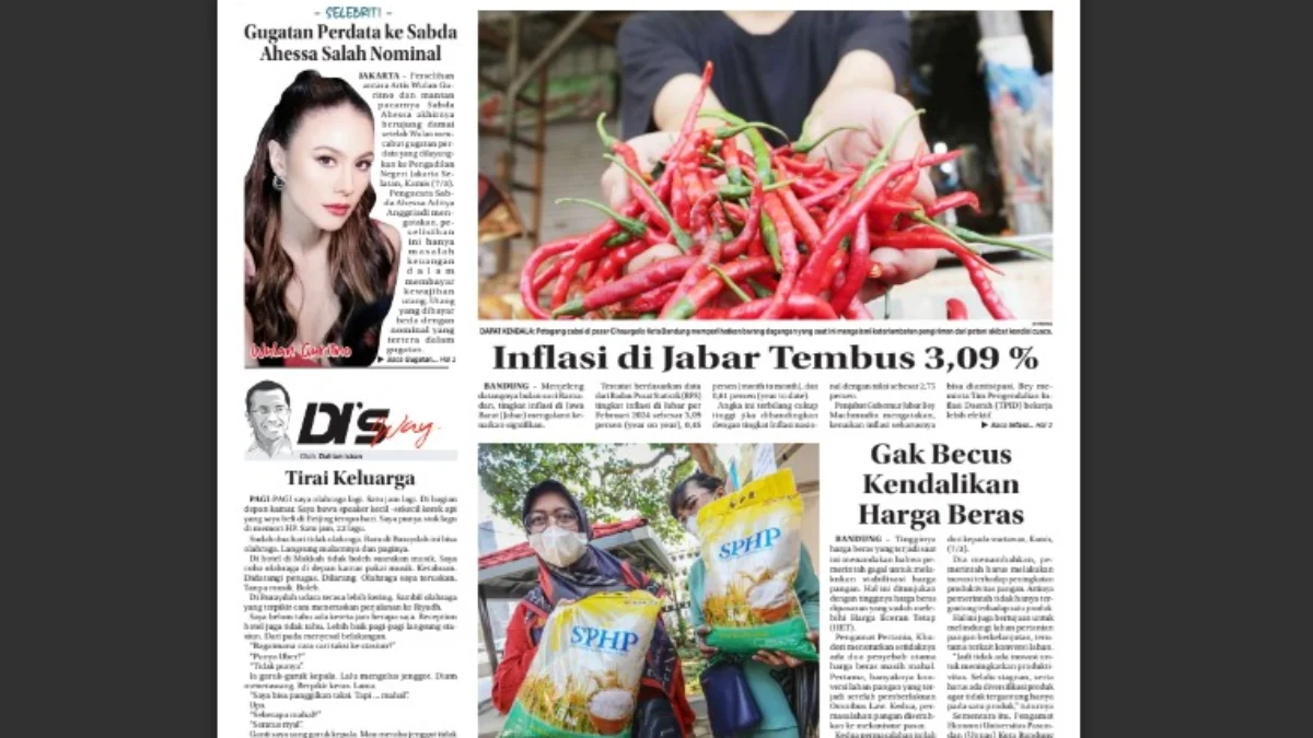 Epaper Jabar Ekspres 8 Maret 2024