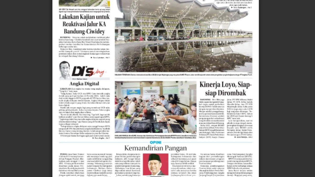 Epaper Jabar Ekspres 9 Maret 2024