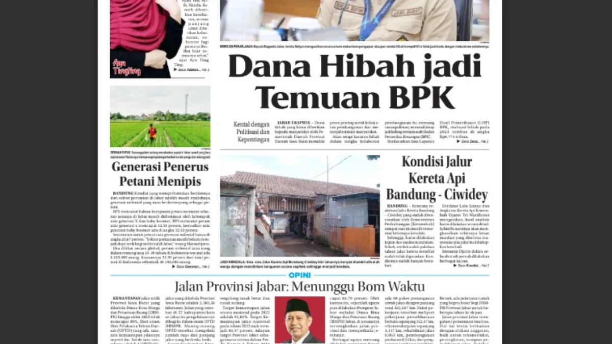 Epaper Jabar Ekspres 13 Maret 2024