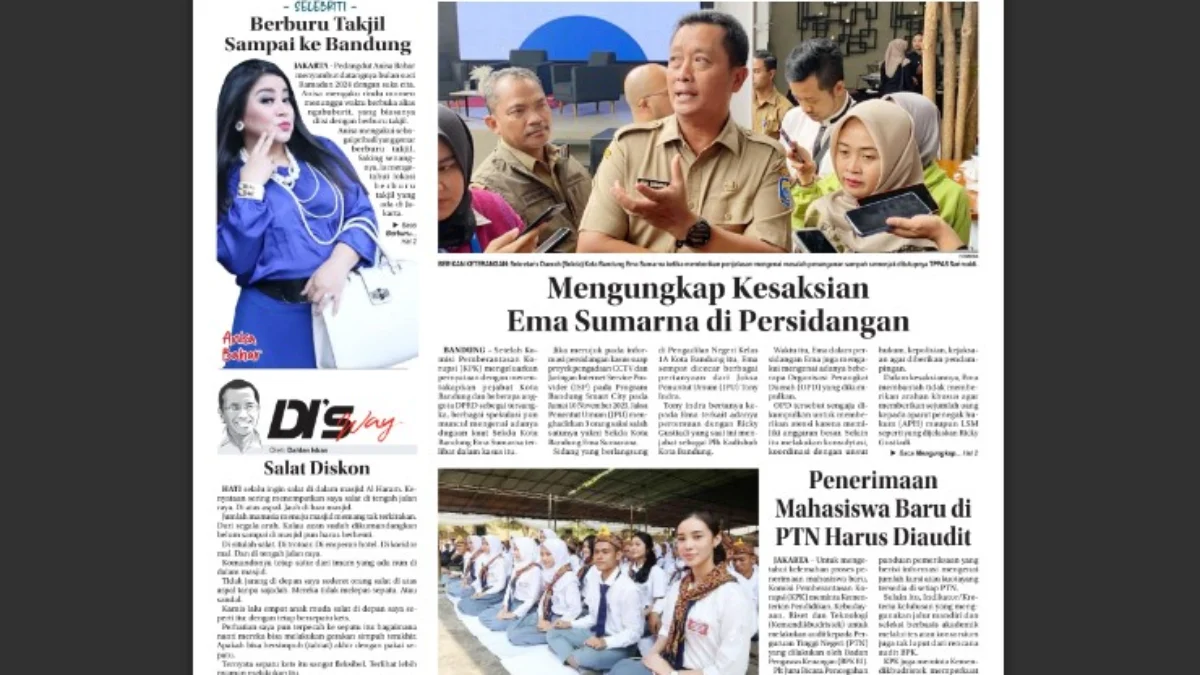 Epaper Jabar Ekspres 14 Maret 2024