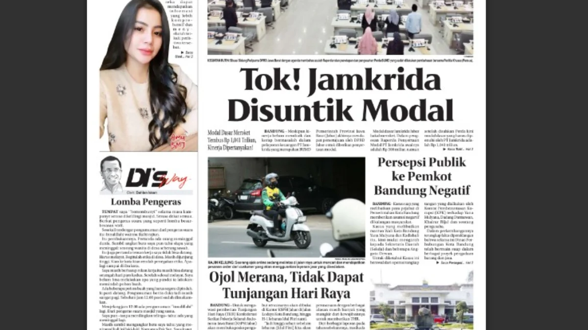 Epaper Jabar Ekspres Edisi Jumat, 22 Maret 2024