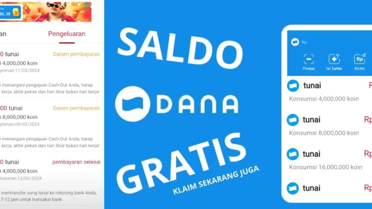 Dapat Cuan 2,3Juta? Cobain 3 Aplikasi Penghasil Saldo Dana Ini