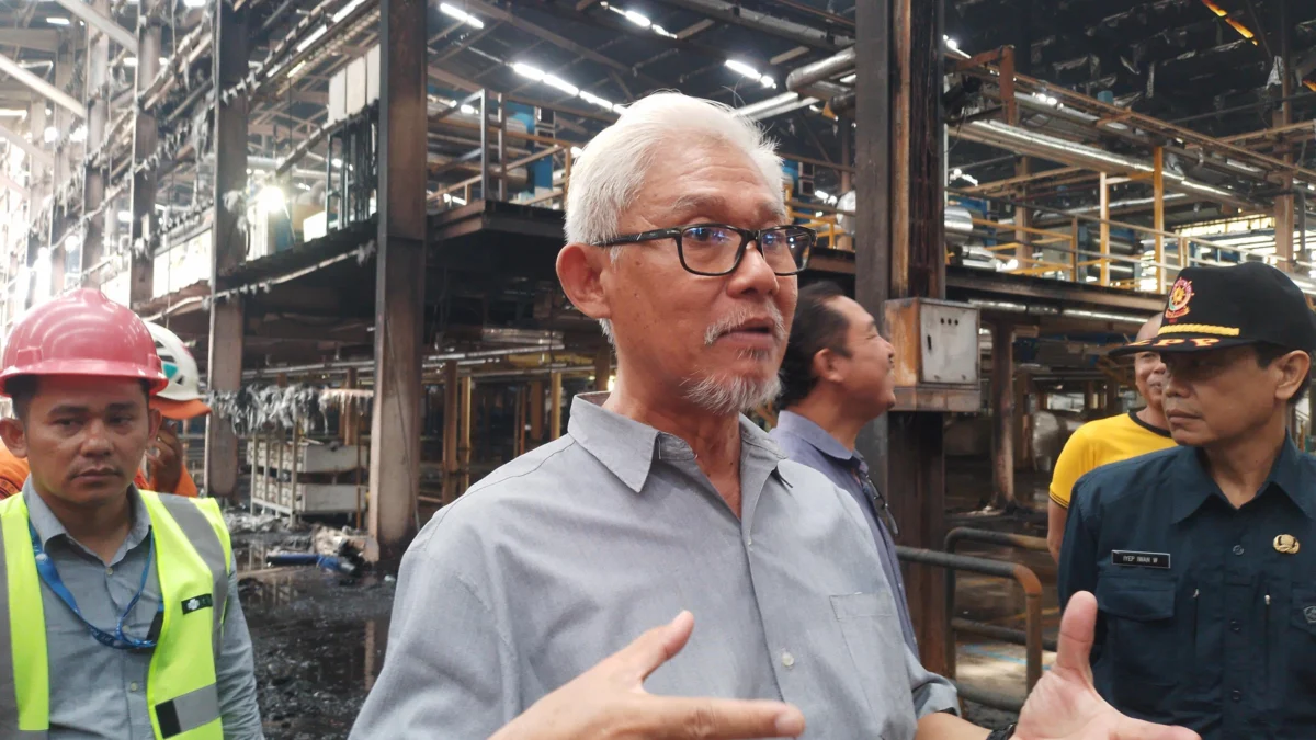 Manajer Umum Bidang Humas dan Lingkungan di PT Kahatex, Luddy Sutedja, yang juga menjabat sebagai Ketua Dewan Pengurus Asosias Pengusaha Indonesia (APINDO) Kabupaten Sumedang. (Yanuar/Jabar Ekspres)