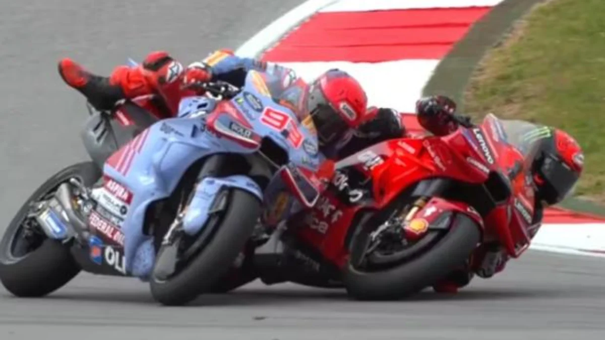 Terlibat Crash, Marc Marquez Sebut Bagnaia Terlalu Agresif Terlibat Crash, Marc Marquez Sebut Bagnaia Terlalu Agresif